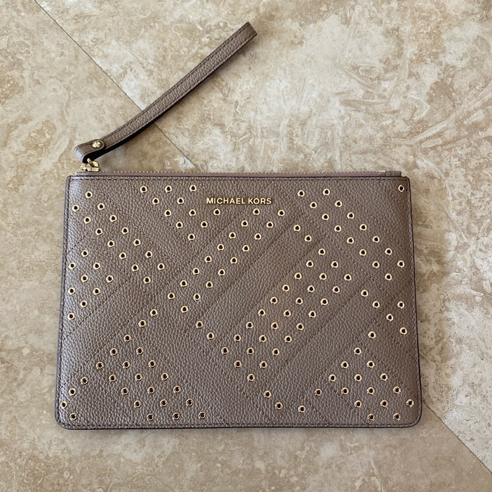 Michael Kors zippered clutch